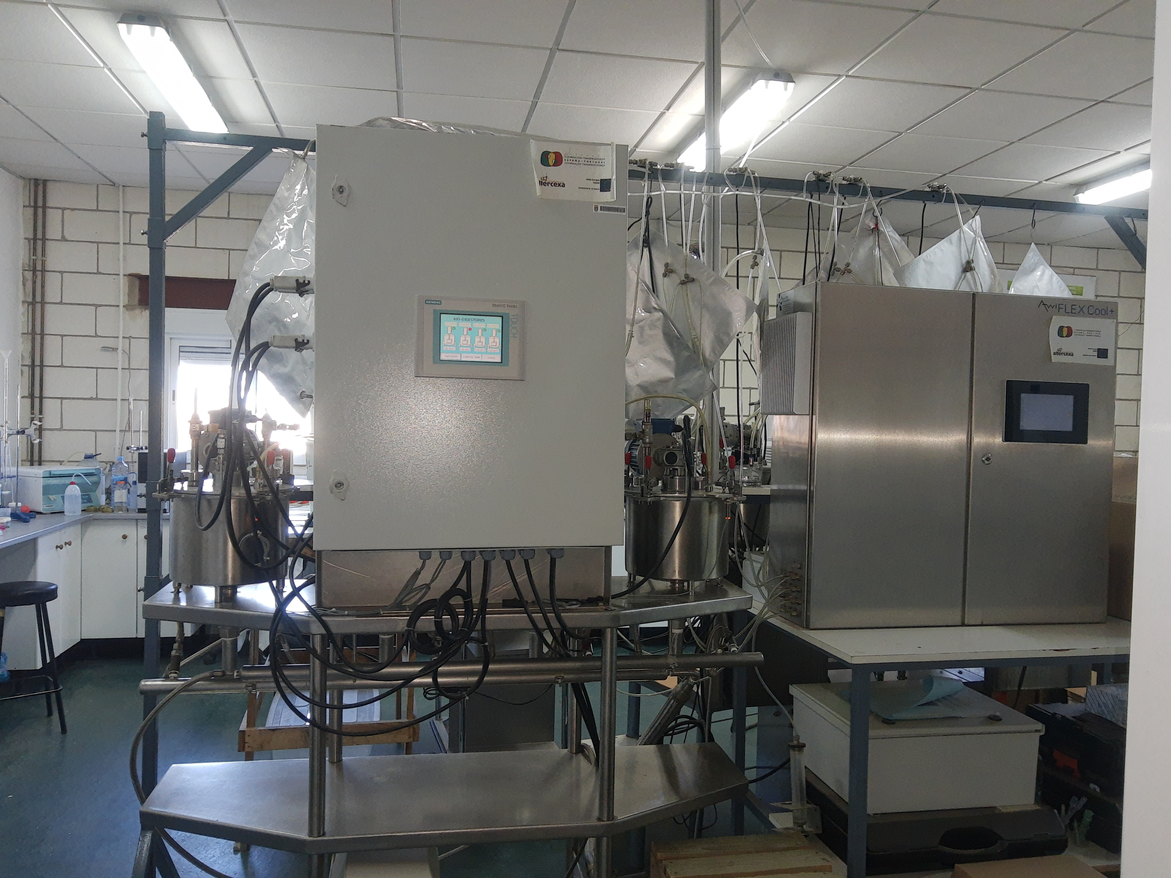 Installation of biogas in the biofuel laboratory